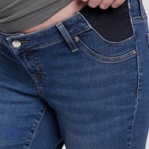Maternity Inset Panel Skinny Jeans‎ with Washwell